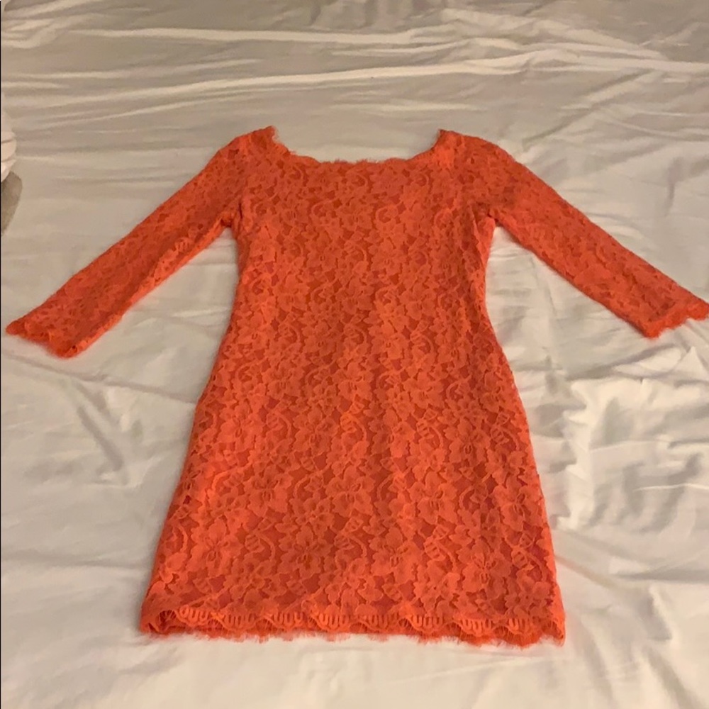 DVF lace dress